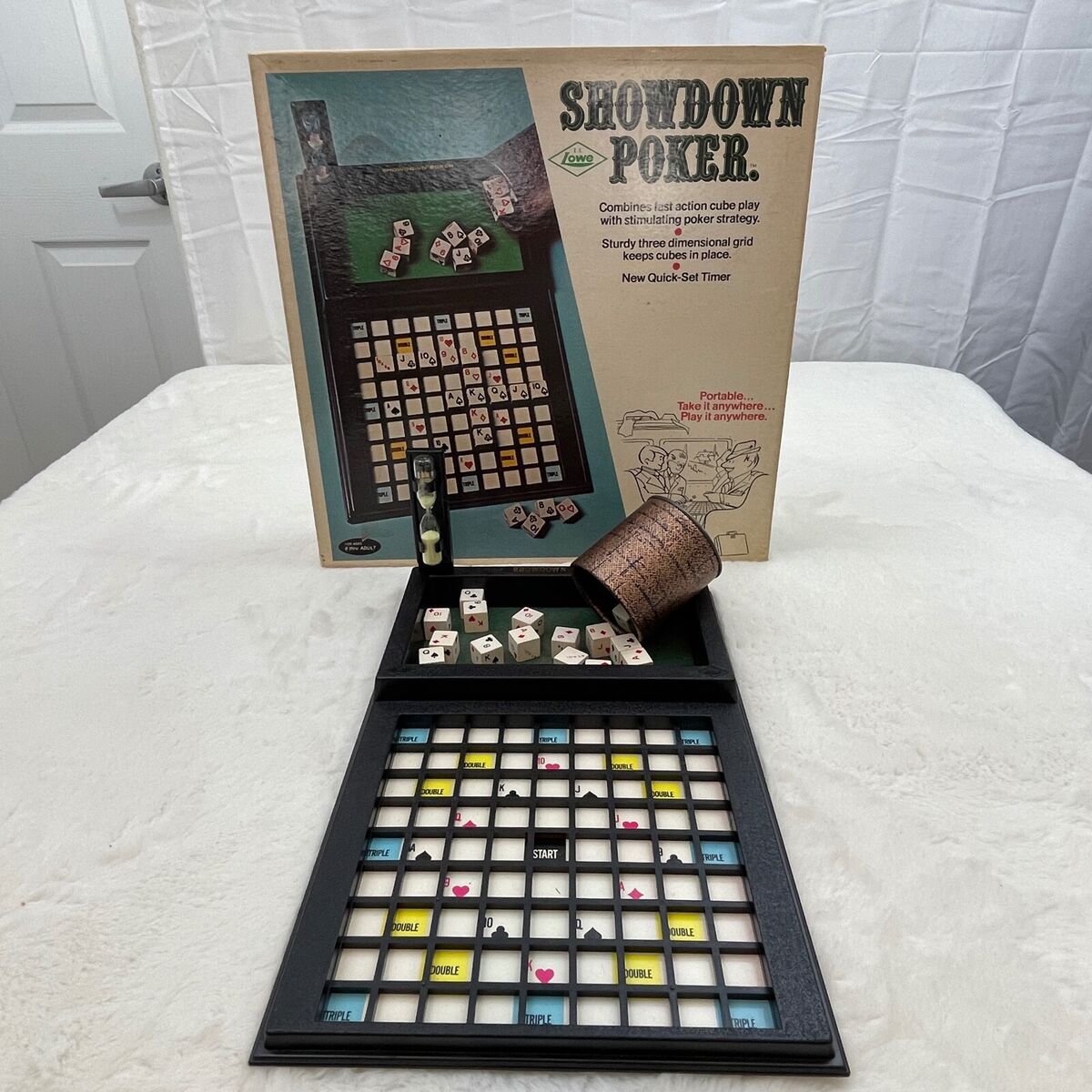 Showdown Poker by E.S. Lowe Vintage 1971 Edition Portable 