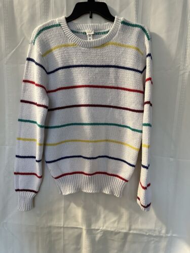 Brooks Brothers Brooksgate Cotton Country Club Preppy Sweater Mens Medium Stripe - Picture 1 of 11