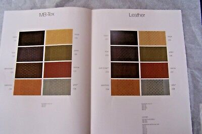 Mercedes Interior Color Chart