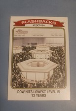 2023 Topps Heritage NF-6 News Flashbacks Dow Jones Lowest Level In 12 Years