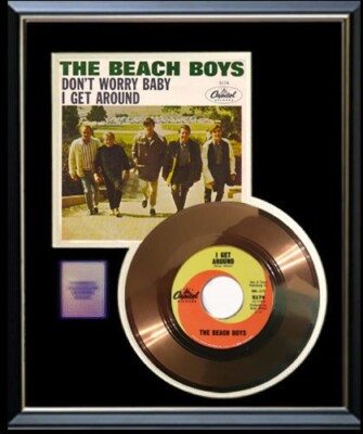 THE BEACH BOYS I GET AROUND 45 RPM GOLD RECORD RARE NON RIAA AWARD | eBay
