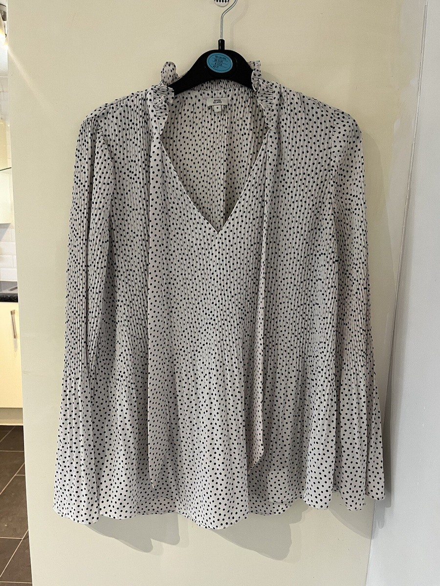 river island polka dot blouse