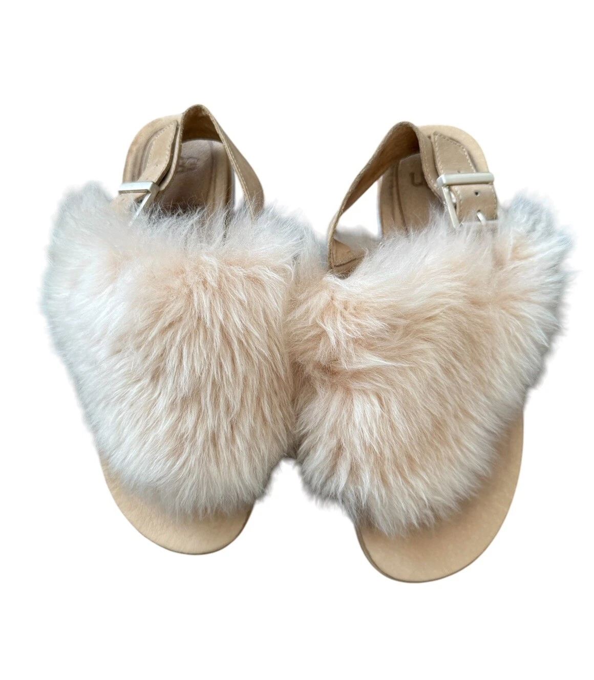 Sandali UGG Holly in morbida pelliccia di agnello ocra shearling US 8