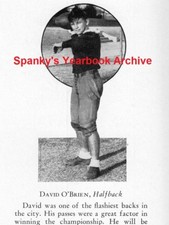 1930's Football great Davey O'Brien High School Yearbook~TCU Horned Frogs~Eagles