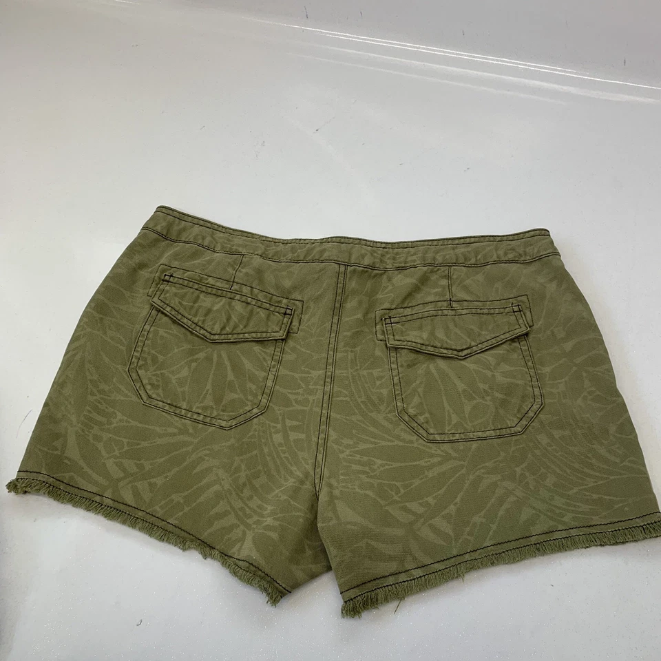 Pantalones Cortos Camuflados Lola Rae Mujer Talla 30 Corte Cremallera Cordón Bolsillos Algodón Tencel Foto 4 de 4