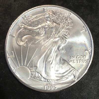1995 Uncirculated American Silver Eagle US Mint Issue 1oz Pure