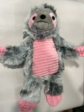 Cute Sloth Dan Dee Plush Gray Pink Soft Stuffed Animal Collectors Choice