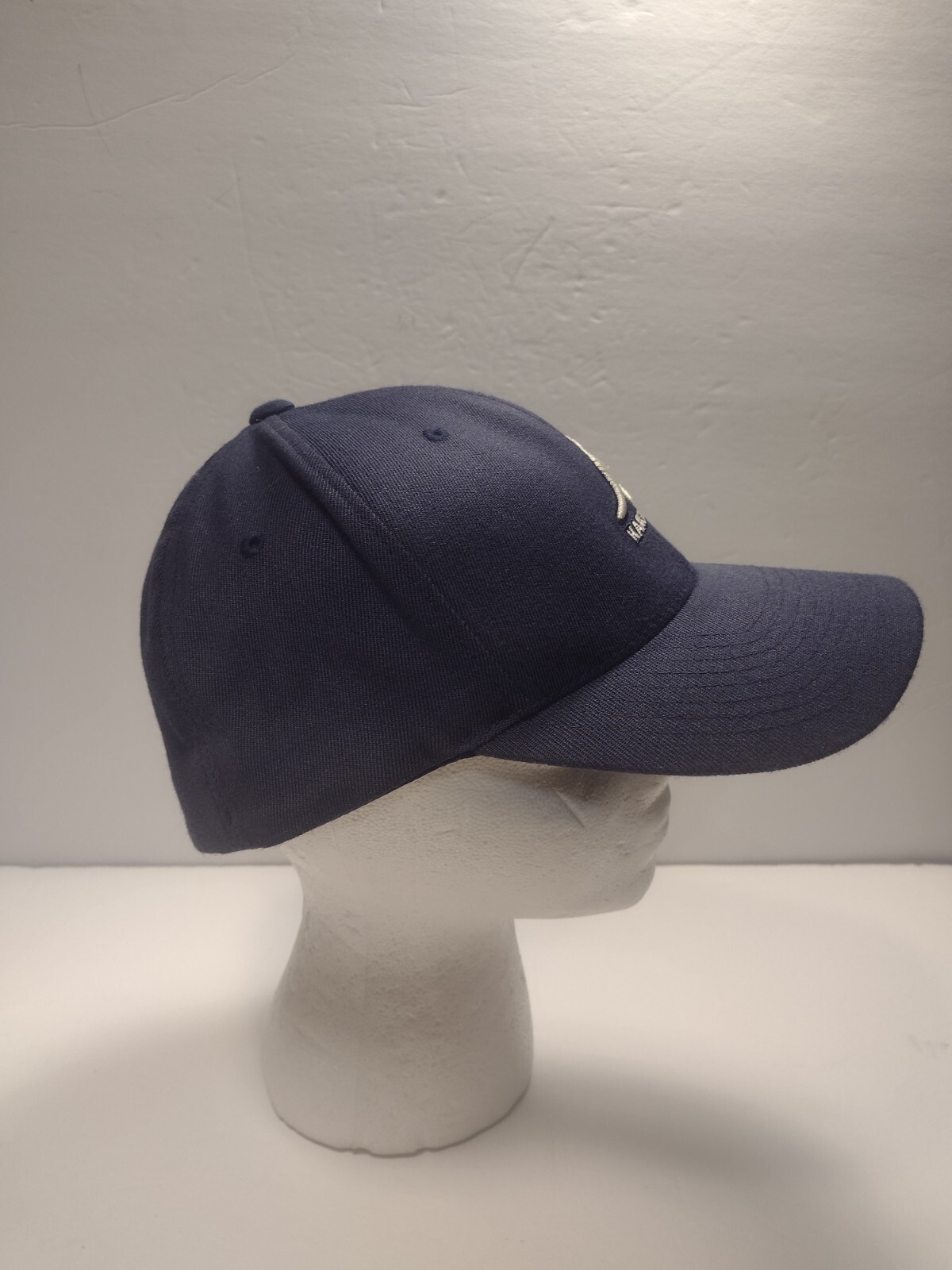 Kangol Wool Flexfit Baseball Hat Navy Blue White L/XL  Fitted Cap image 4