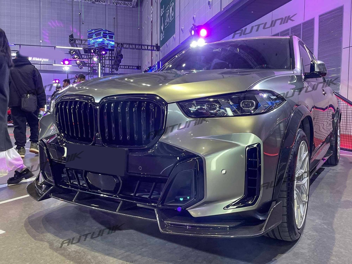 Gloss Black Front Bumper Grille Single Line Fits BMW G05 X5 2024