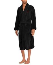 VINTAGE POLO RALPH LAUREN UNISEX PLAID ONE SIZE BELTED WRAP ROBE 100 COTTON