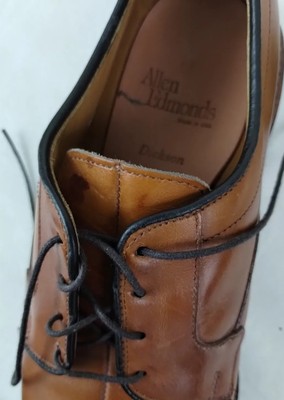 Allen Edmonds Dickson Mens Walnut Brown Leather Lace Up  display picture 1