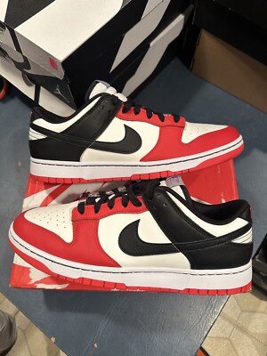 Size 12 - Nike Dunk Low x NBA 75th Anniversary Red Black DD3363