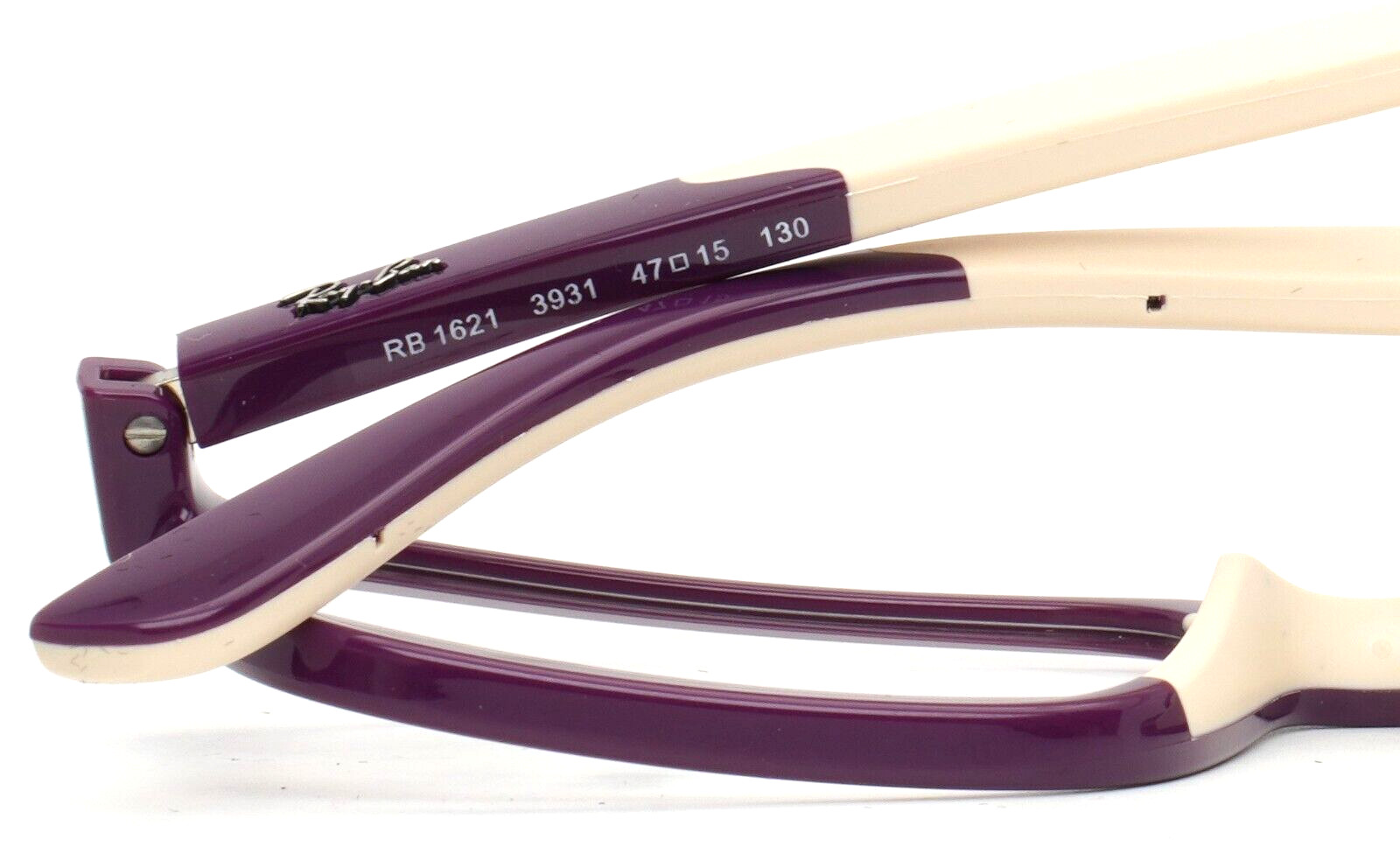 RAY BAN RB1621 3931 Purple On Light Brown Unisex Kids Eyeglasses 47-15-130