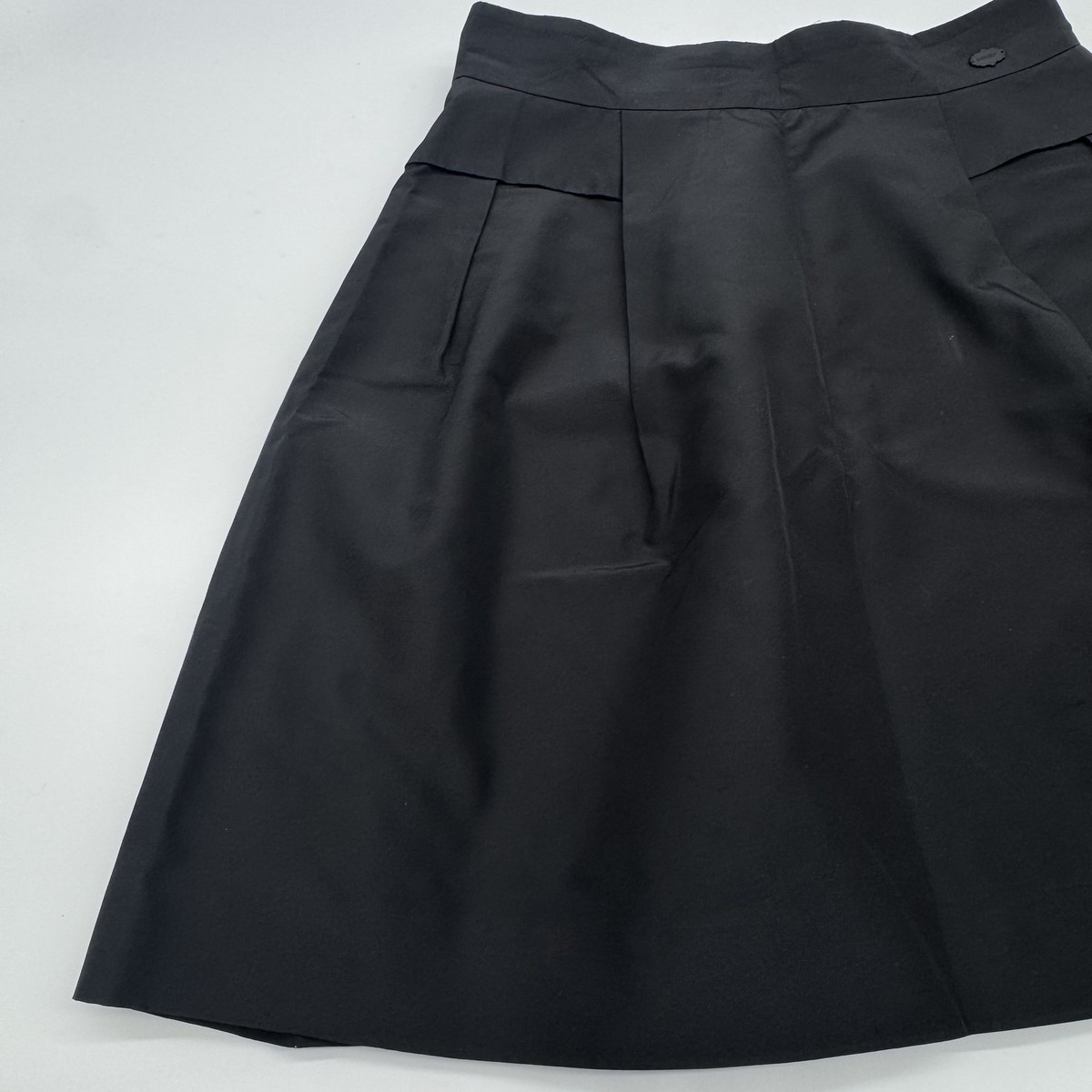 Authentic FOXEY NEW YORK Size:40 Mini Skirts Black Silk
