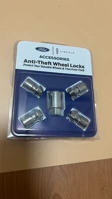 OEM Ford Lincoln Anti Theft Wheel Lock Set Chrome Plated DM5Z1A043A ESCAPE MKZ
