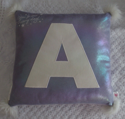 Throw Pillow Justice Letter Pillows Justice Initial A Pom Pom