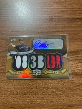 2009 Topps Triple Threads Relic Autographs Gold #7 Jose Reyes (2/9) Mets