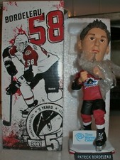 PATRICK BORDELEAU BOBBLEHEAD FIST CLEVELAND MONSTERS COLORADO AVALANCHE NEW