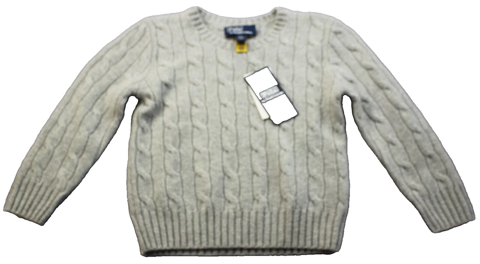Ralph Lauren Polo Niños Niñas 100% Cachemira LS Cable Tejido Suéter Nuevo con Etiquetas 2/3 $200 Foto 2 de 4