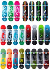 Two Bare Feet Double Kick Complete Skateboard Cruiser 31" x 8" Concave