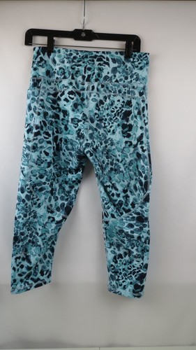 Champion leggings, yoga pants, compression pants. Blue size large cheetah print.