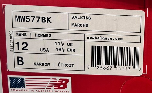 NEW BALANCE MW577BK SIZE 12 NARROW 12B - Picture 3 of 6