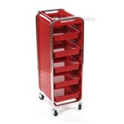 Colorado Red Hairdressing Trolley Hair Salon Colouring Tattoo Maintenance Cart