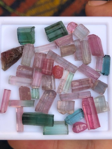 46.70ct top quality afghan tourmaline beautiful rare gemstones lot - Picture 4 of 5