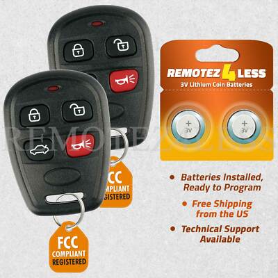 2 For 2007 2008 2009 Kia Amanti Keyless Entry Remote SY55WY8412