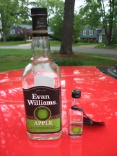 2 Evan Williams Apple Whiskey 750 ML Liquor Bottle Home Décor Crafts Arts