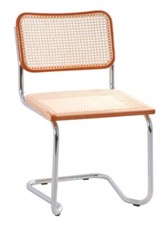 Freischwinger Schwingstuhl Esszimmerstuhl HOLM Designerstuhl Naturgeflecht Stuhl