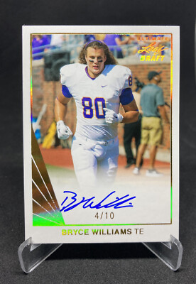 2016 Leaf Ultimate Draft Bryce Williams Rookie Autograph Gold /10 ECU
