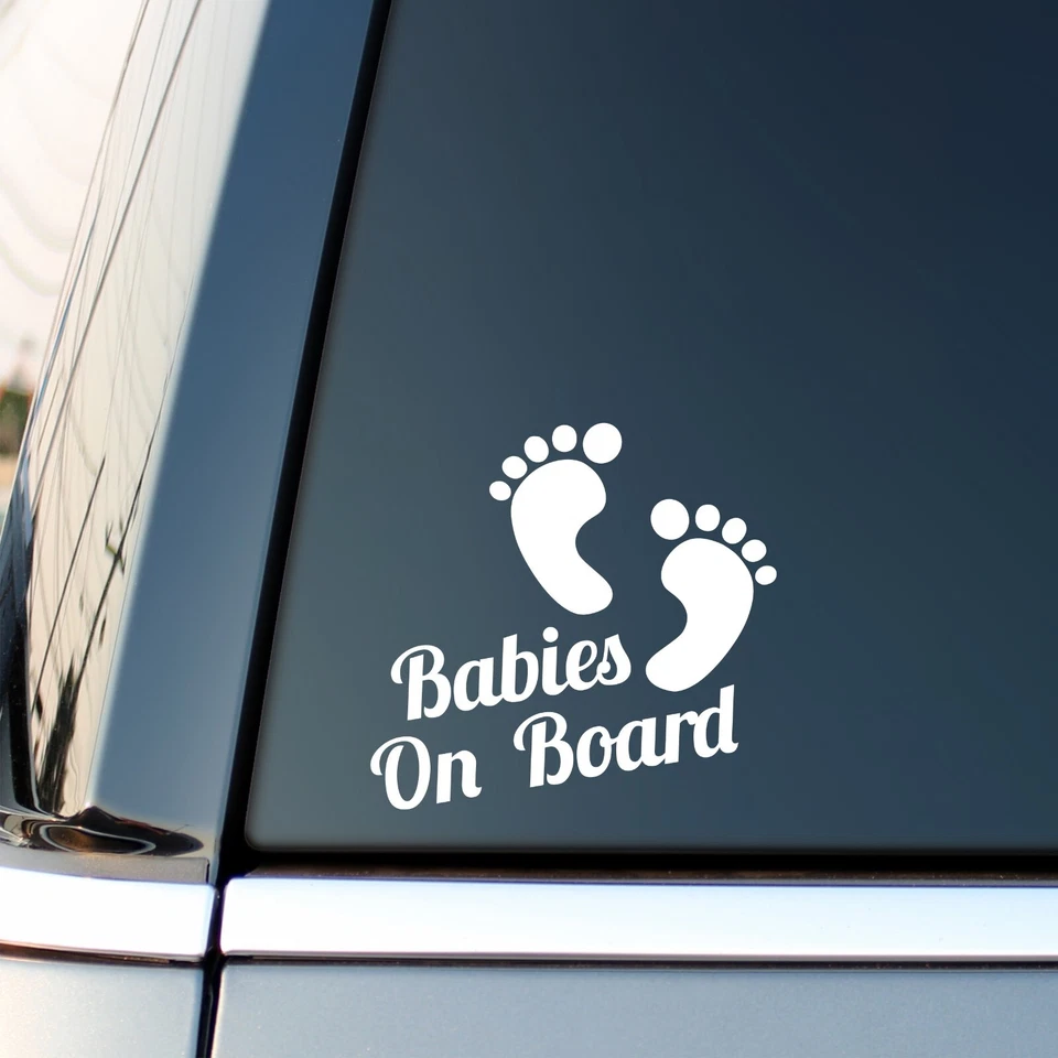 38K VINYL GRAPHICS Babies On Board Funny Car Child Children Baby Kids Boy Girl Sticker Vinyl Decal