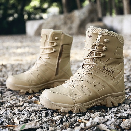 Combat Military Men Boots Platforms 