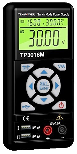 Tekpower TP3016M Portable Handheld Variable DC Power Supply with