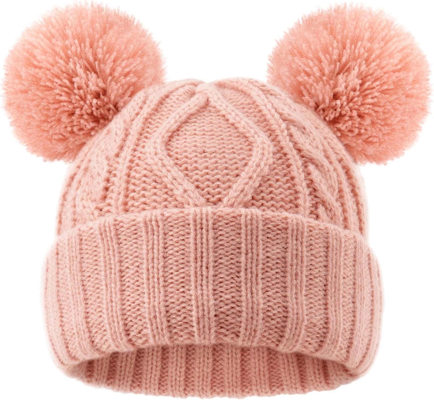 FURTALK Toddler Winter Hat Pom Pom Beanie Knitted Warm Hats for Baby Kids