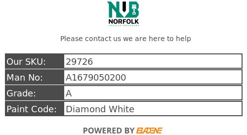 MERCEDES EQC N293 Boot Tailgate Control Module ECU A1679050200