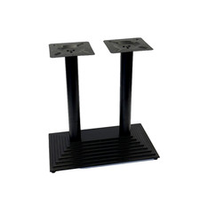 Heavy Duty Matt Black Iron Pyramid Restaurant, Cafe, Bar Double table Base leg