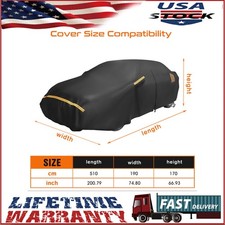 XXL Car Cover Waterproof All Weather for car, Full car Cover Rain Sun Protection