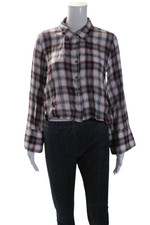 Splendid Womens Button Front Long Sleeve Coll...