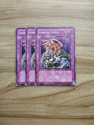 Yu-Gi-Oh! - Ambush Fangs 3x - Full Playset Of Cards