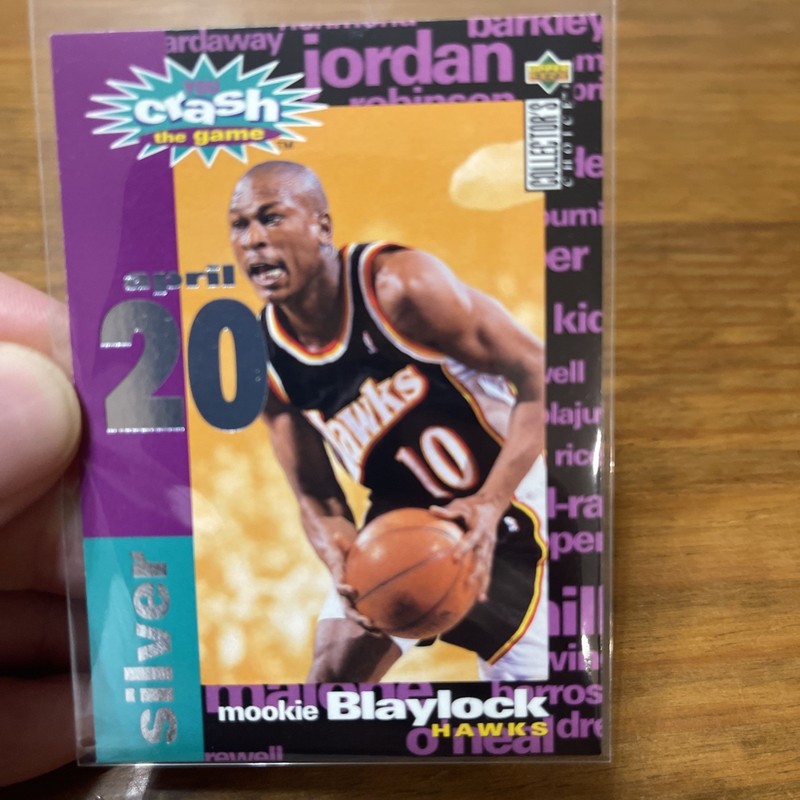 1995-96 Upper Deck Choice - Crash the Game Mookie Blaylock #C6 Silver