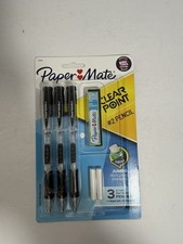  NEW Paper Mate Clear Point Mechanical Pencils 2 Lead 0.7mm 3-Pack