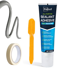 Gray RTV Silicone Sealant Adhesive 100 Waterproof Caulk for Bathroom, Kitchen