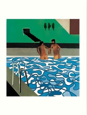 David Hockney Two Boys in a Pool, Hollywood Print 40x50cm
