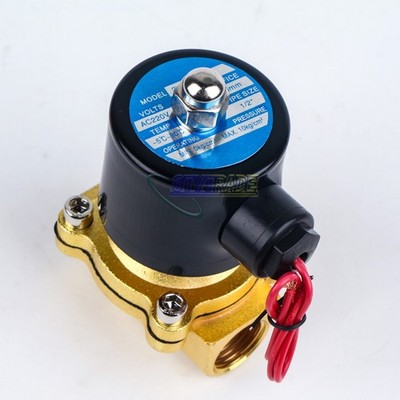 One New 220VAC 1/2'' Inch Electric Air Gas Water Solenoid Valve Normally Closed *