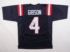 Antonio Gibson Signed New England Patriots Jersey (Beckett) 2020 3rd Rnd Pck /RB