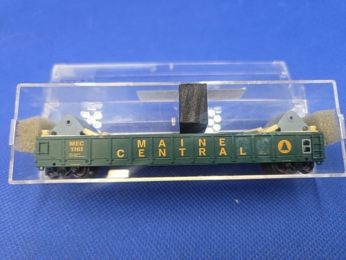 Coche góndola Atlas Custom Maine Central #1161 escala N con carga.  N447 | Condition: New