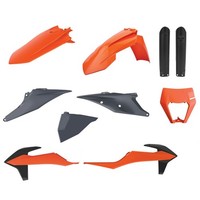 Plastikkit Orange / Grau Plastiksatz Passend FüR Ktm EXC-F 500 Ie Bj. 2020-2023