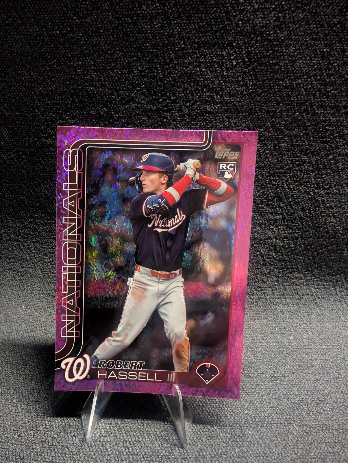 Robert Hassell III Pink Holo Foil Rookie RC 2025 Topps Update #US109 Nationals